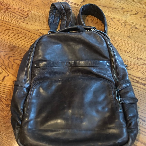 logan leather backpack